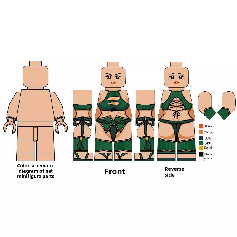 SG01-04 sexy girl Minifigures - Image 4