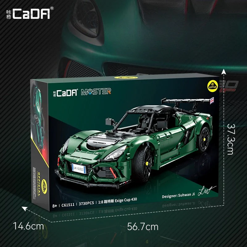 (Ship from European warehouse) 3730 PCS CADA C61511 Lotus Exige Cup 430 Sports Car - Image 5
