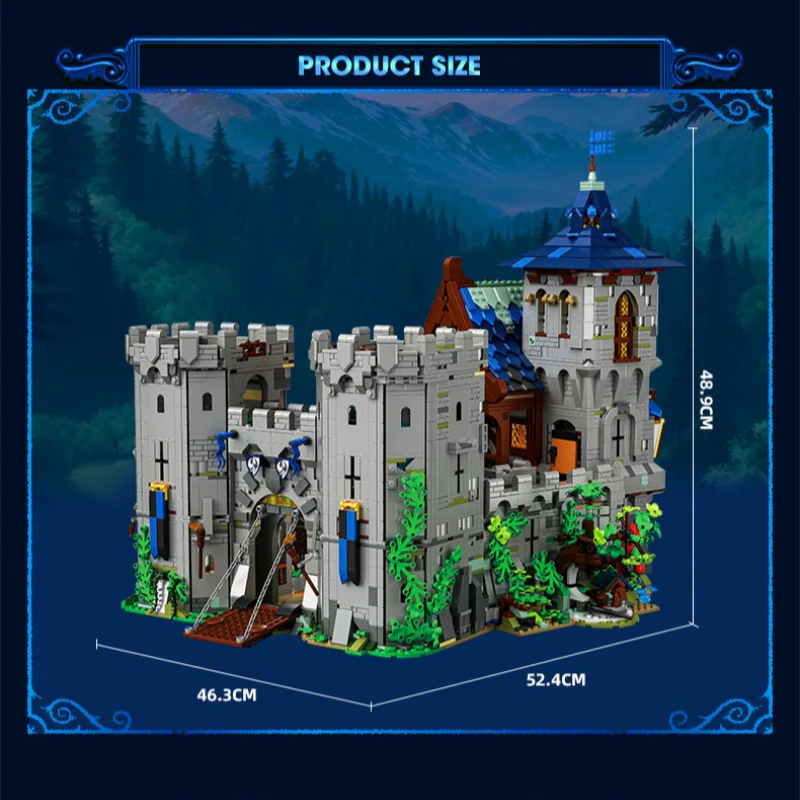 6640+PCS BK 33924 Medieval Jungle Castle - Image 5