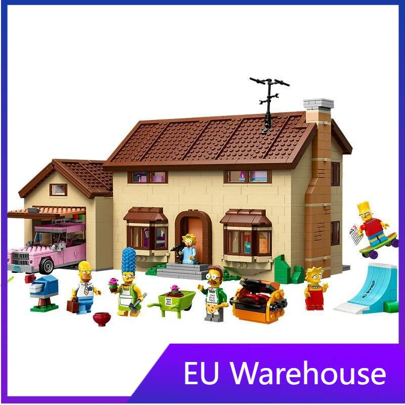 (Ship from European warehouse) The Simpsons House(2523pcs)  and The Simpsons KWIK-E-MART(2218pcs)  71016 71006 - Image 2