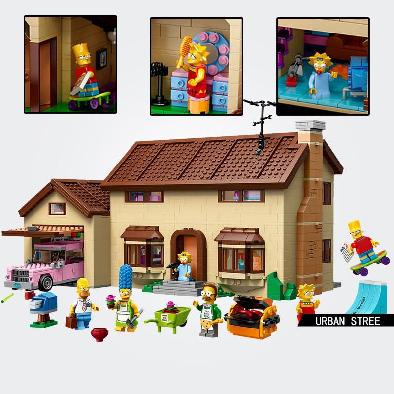 (Ship from US warehouse) The Simpsons House(2523pcs)  and The Simpsons KWIK-E-MART(2218pcs)  71016 71006 - Image 4