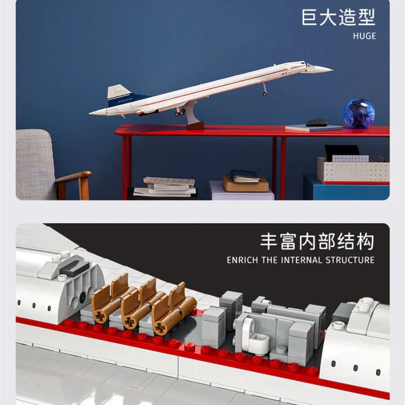 2083pcs Airbus Concorde plane - Image 6