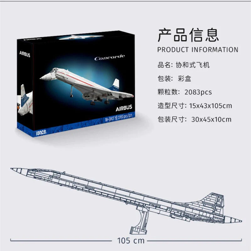 2083pcs Airbus Concorde plane - Image 9
