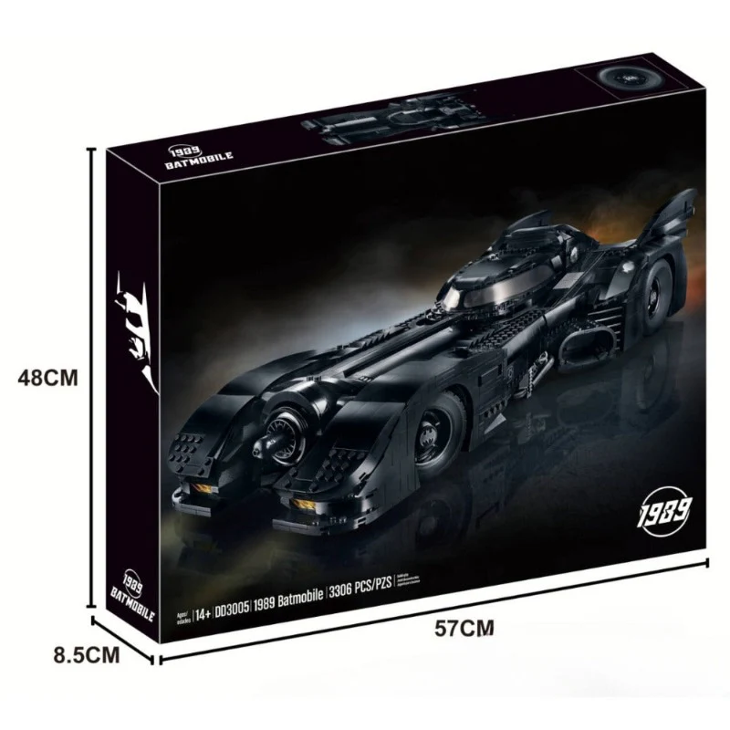 3306PCS Batman 1989 Batmobile - Image 7
