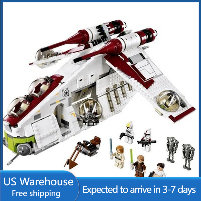 (Ship from US warehouse) 1224pcs Republic Gunship Set