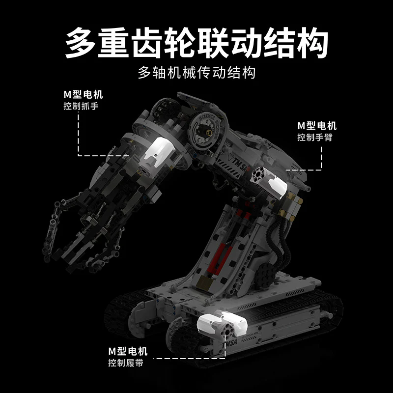 (Ship from US warehouse) 1512 pcs TUOMU T1110 Sci-Fi Programmable Robotic Arm - Image 3