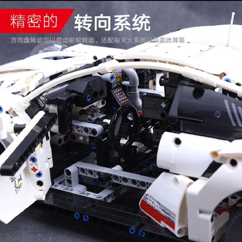 1580pcs Porsche Racing Car 911 RSR 40003 - Image 6