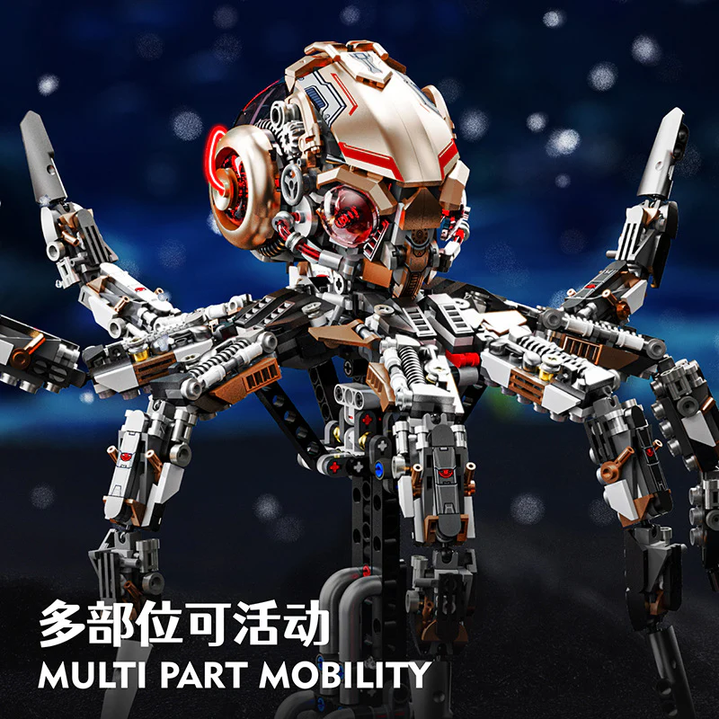 (Ship from US warehouse) 1768 pcs MJi 13085 Mechanical octopus - Image 2