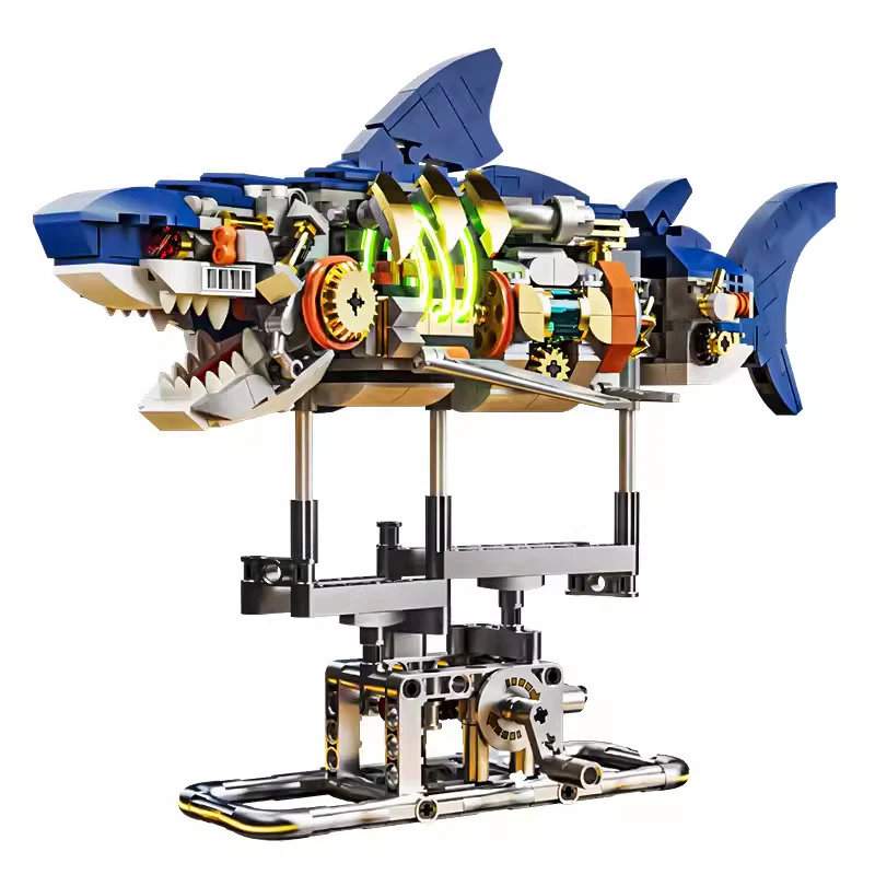 (Ship from US warehouse) 687 pcs MJi 13054 Sharks Machinery - Image 5