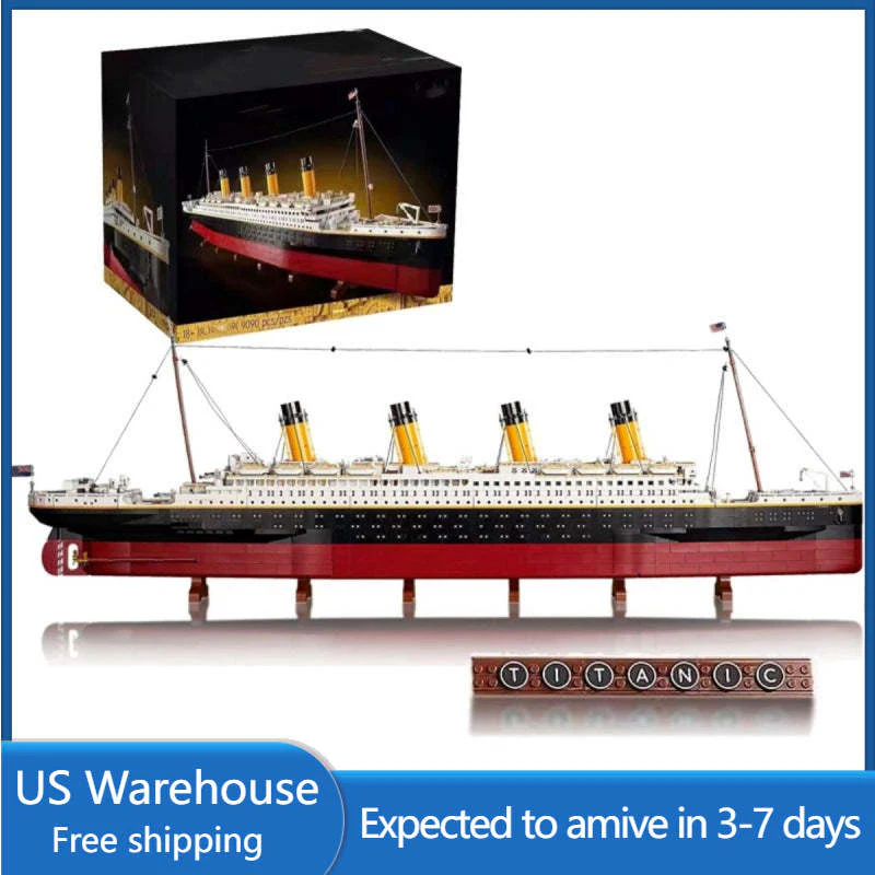 (Ship from US warehouse) 9090pcs Jie Star Titanic - Image 7