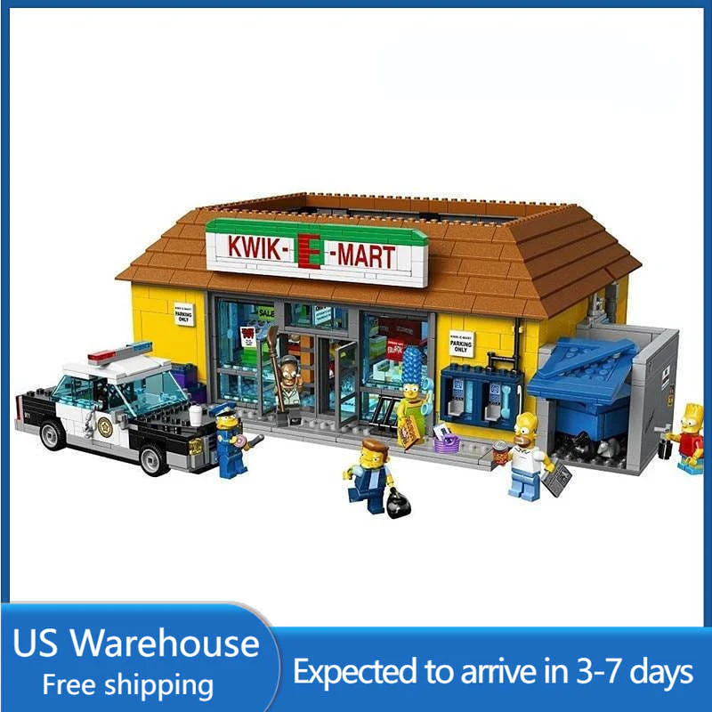 (Ship from US warehouse) The Simpsons House(2523pcs)  and The Simpsons KWIK-E-MART(2218pcs)  71016 71006 - Image 3