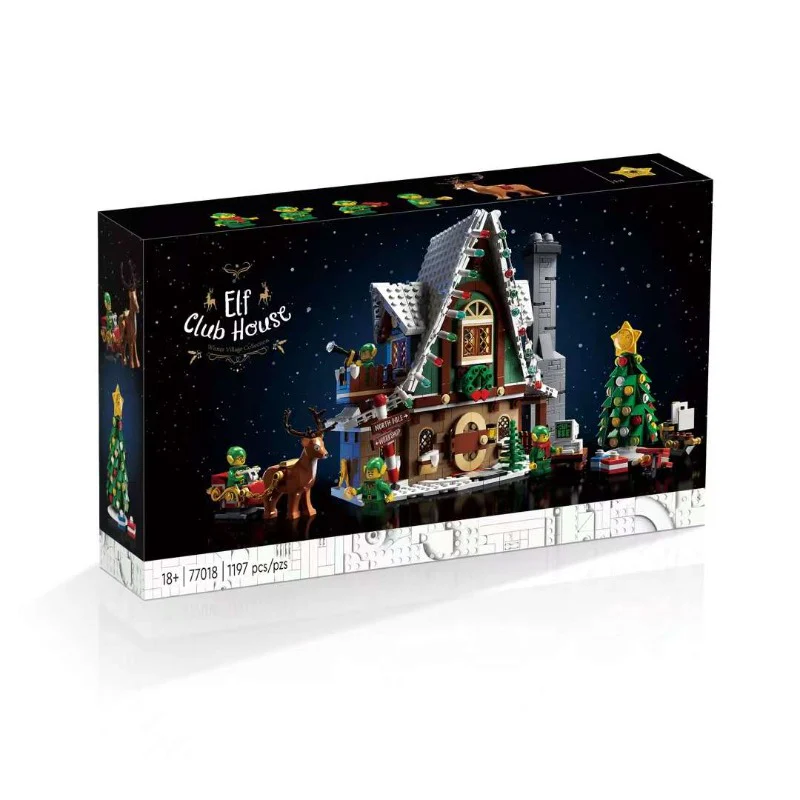(Ship from US warehouse)1197pcs Elf Club House - Image 4