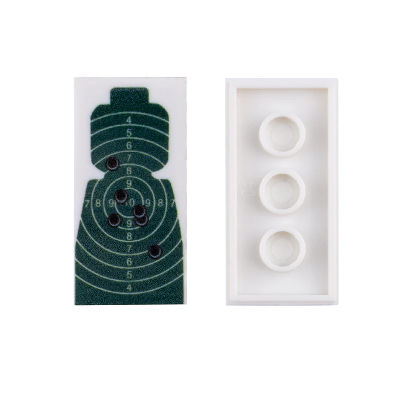 Shooting Range Target Printed Light Plate Minifigure Accessories - Image 4