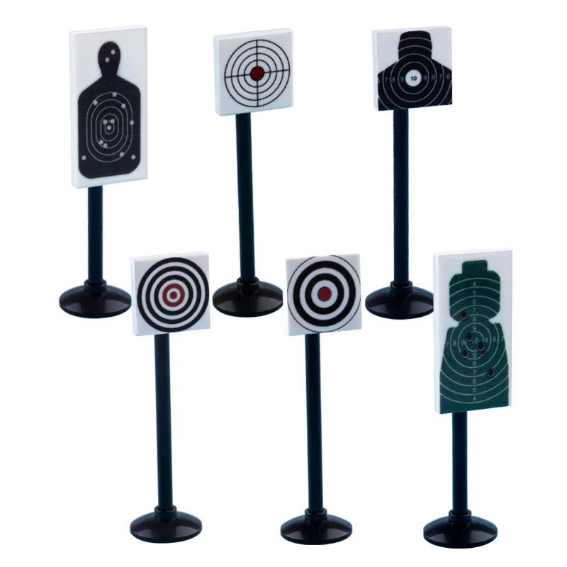 Shooting Range Target Printed Light Plate Minifigure Accessories - Image 5