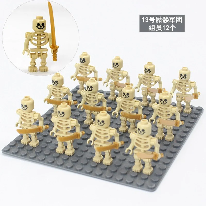 12pcs Skeleton Soldier Minifigures - Image 3