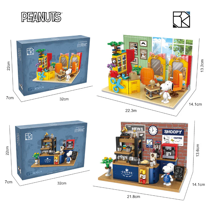 Snoopy Scene S005 Coffee Shop S006 Barber Shop - Image 3