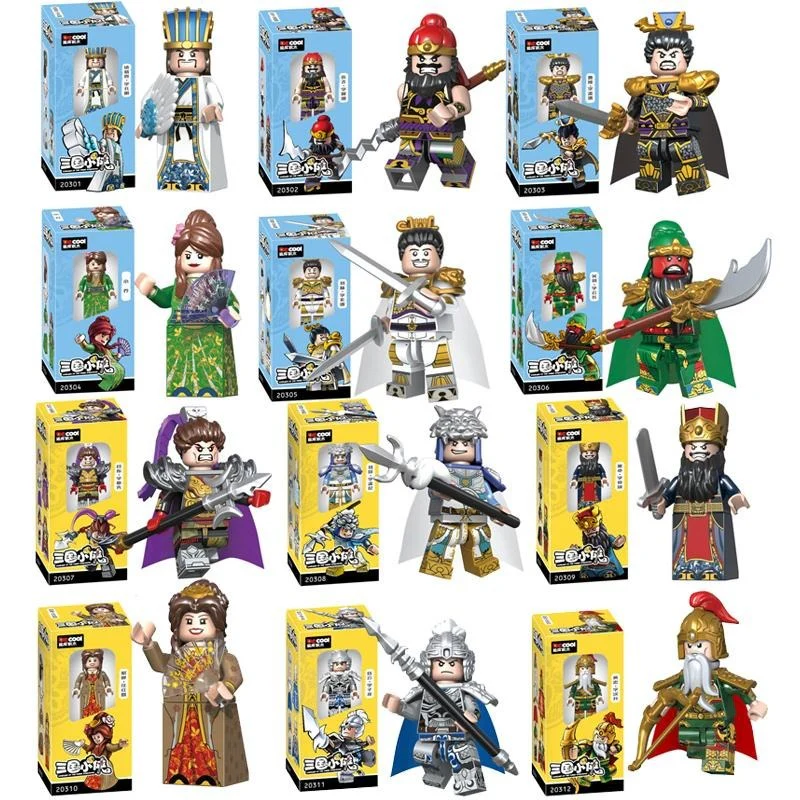 Three Kingdoms Heroes Ancient Soldier Minifigures with original box - Image 2