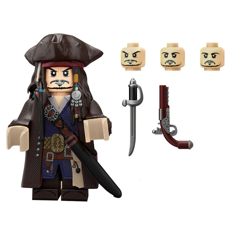 TL03-LT04 Pirate Minifigure Captain Jack - Image 10