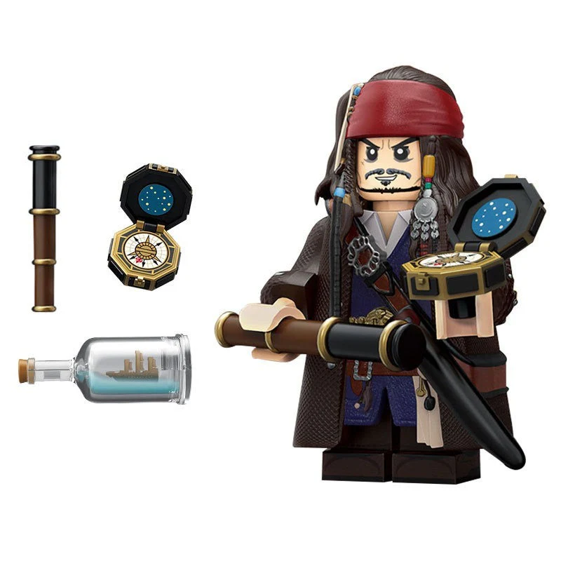 TL03-LT04 Pirate Minifigure Captain Jack - Image 8