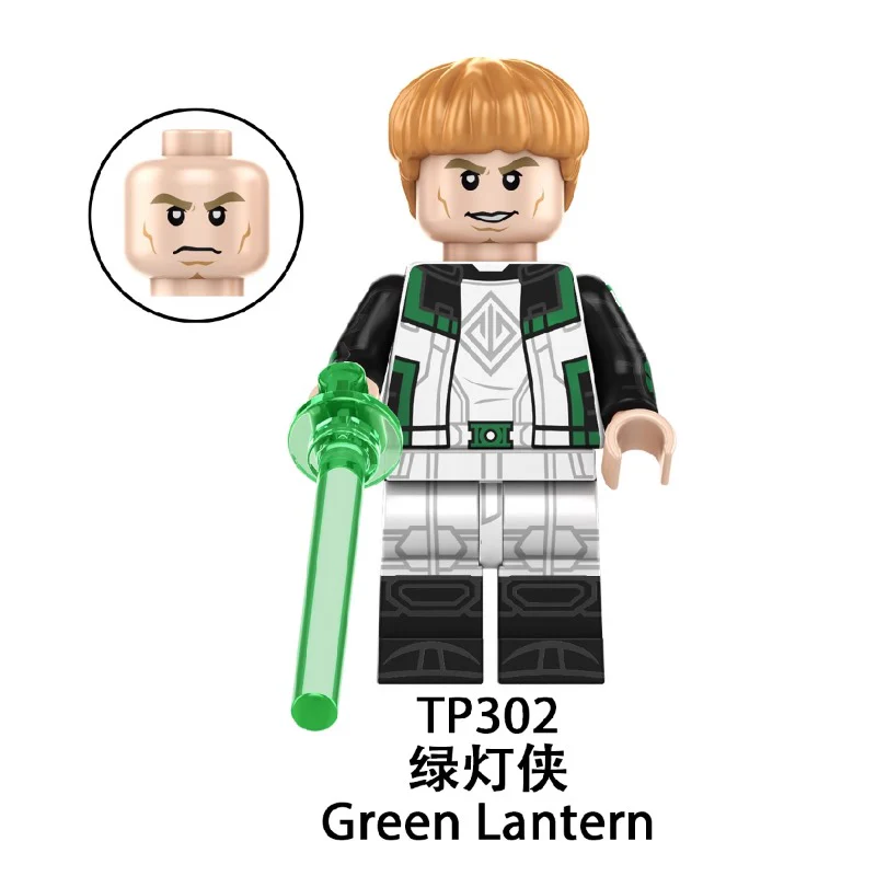 TP1038 Superhero Eagle Woman Green Lantern Elemental Human Black Luthor Minifigures - Image 3