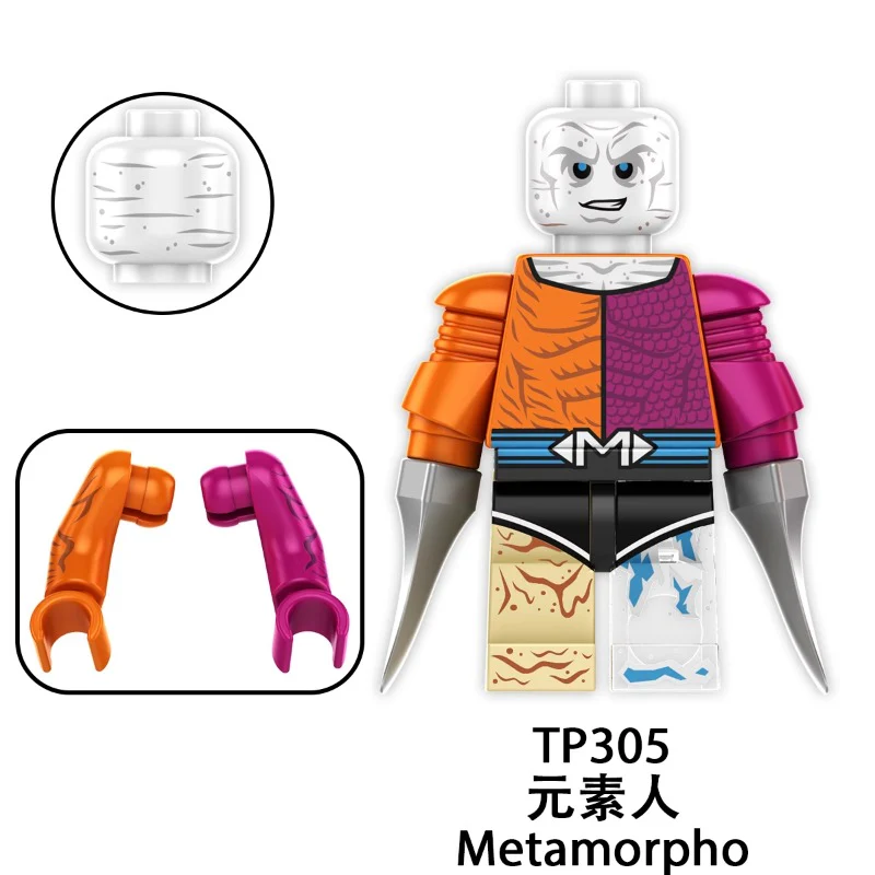 TP1038 Superhero Eagle Woman Green Lantern Elemental Human Black Luthor Minifigures - Image 6