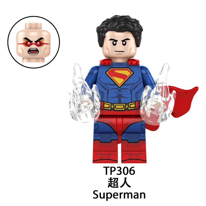 TP1038 Superhero Eagle Woman Green Lantern Elemental Human Black Luthor Minifigures - Image 7