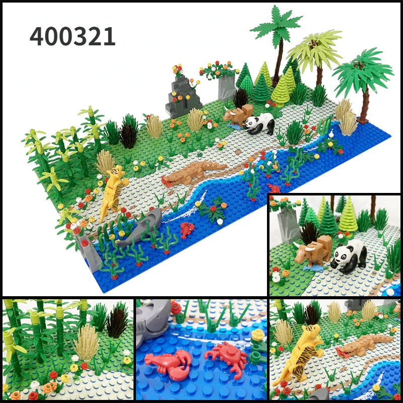 Tropical rainforest plant package moc brick 400320/400321/400322/400323 - Image 2