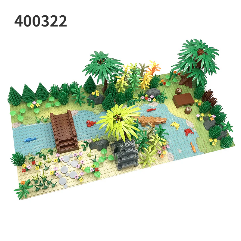 Tropical rainforest plant package moc brick 400320/400321/400322/400323 - Image 3