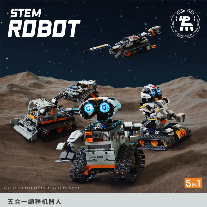 TUOMU T2008 STEM ROBOT:Programming robots 5IN1