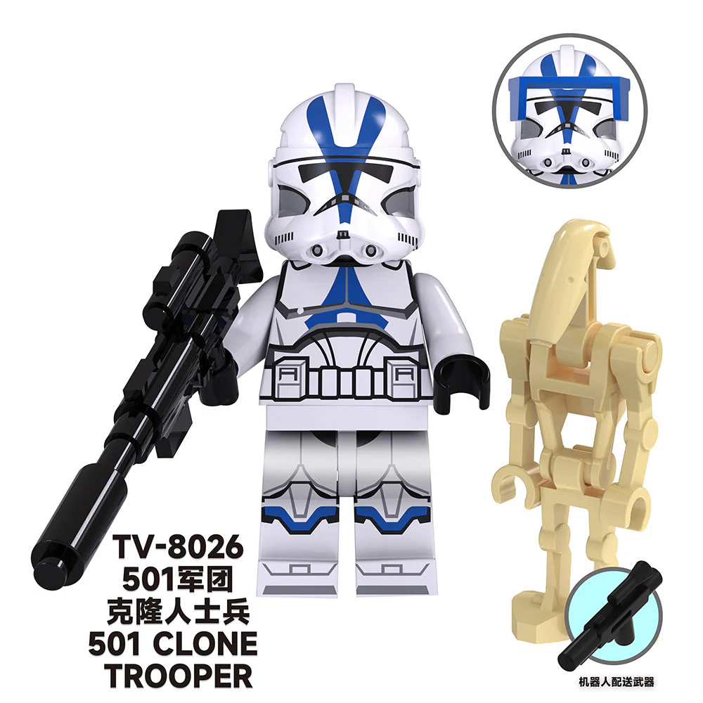 TV6104 Sci-fi series Baccarat Commander Rey Kailoren Minifigures - Image 5