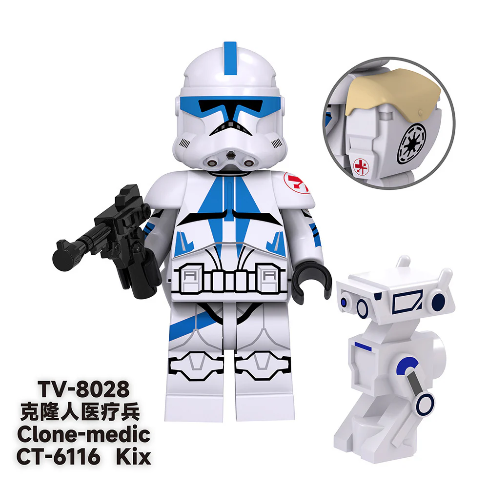 TV6104 Sci-fi series Baccarat Commander Rey Kailoren Minifigures - Image 7