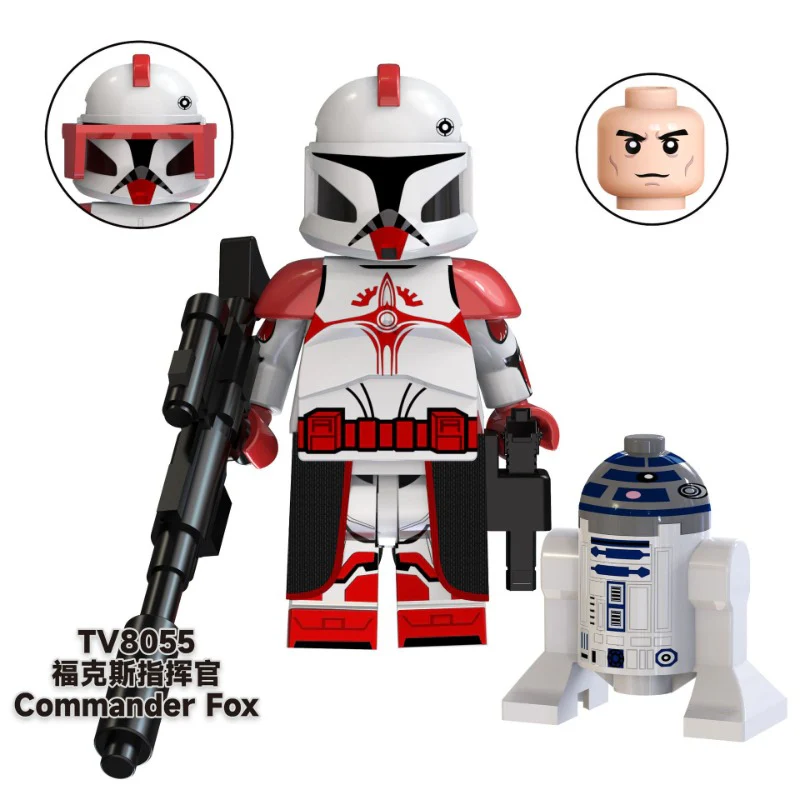 TV6108 Star Wars Series Fox Gamble Commander Clone Minifigures - Image 2