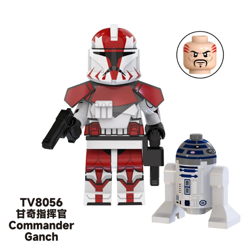 TV6108 Star Wars Series Fox Gamble Commander Clone Minifigures - Image 3