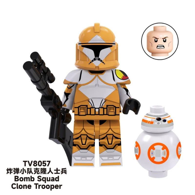 TV6108 Star Wars Series Fox Gamble Commander Clone Minifigures - Image 4
