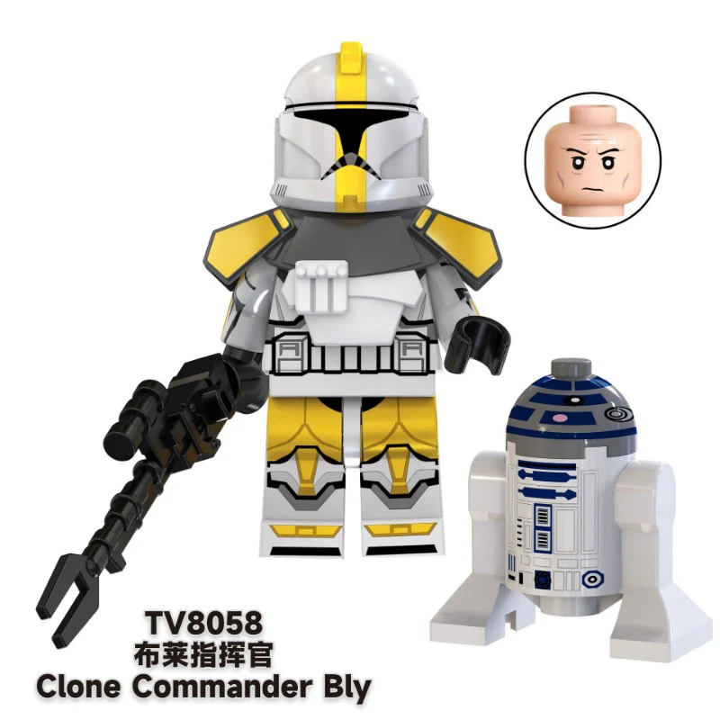 TV6108 Star Wars Series Fox Gamble Commander Clone Minifigures - Image 5