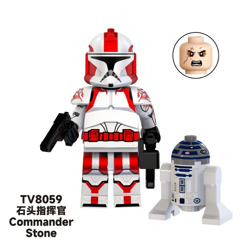 TV6108 Star Wars Series Fox Gamble Commander Clone Minifigures - Image 6