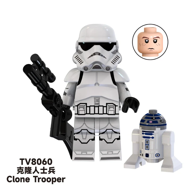 TV6108 Star Wars Series Fox Gamble Commander Clone Minifigures - Image 7