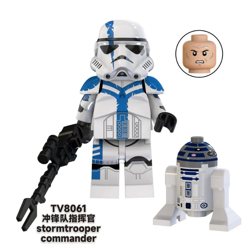 TV6108 Star Wars Series Fox Gamble Commander Clone Minifigures - Image 8