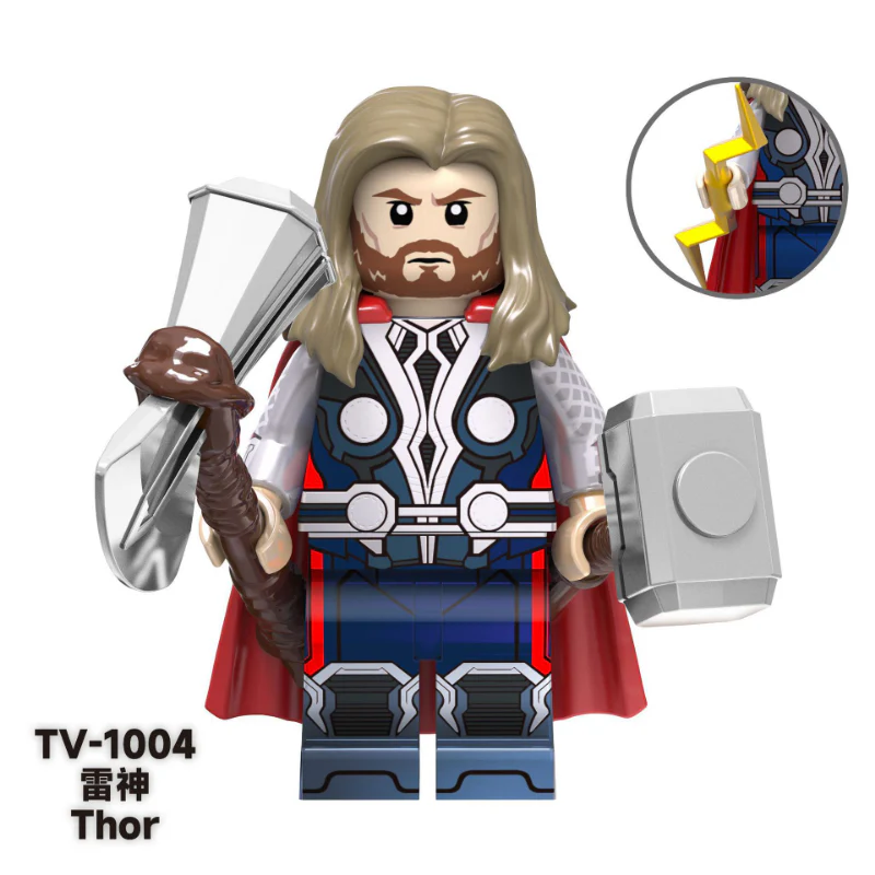 TV6201 Super Hero Series Gem Ultron Wanda Captain America Thunder Panther Minifigures - Image 5