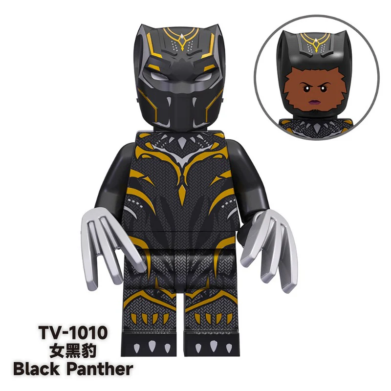 TV6202 Superhero Series Black Panther Iron Man Thor Minifigures - Image 3