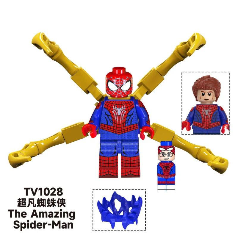 TV6204 superhero series Spider-Man observer Deadpool Minifigures - Image 5