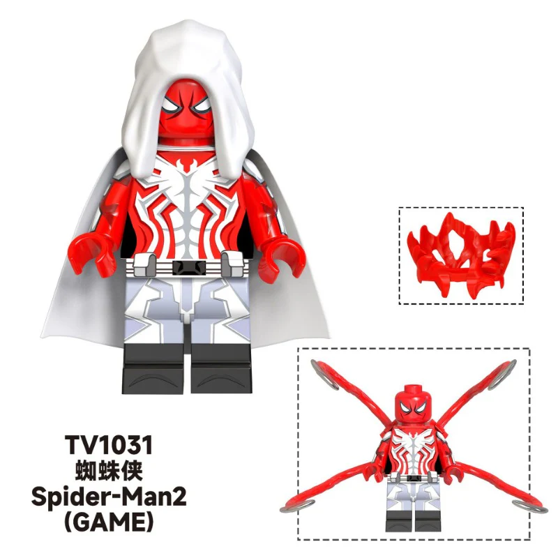 TV6204 superhero series Spider-Man observer Deadpool Minifigures - Image 8