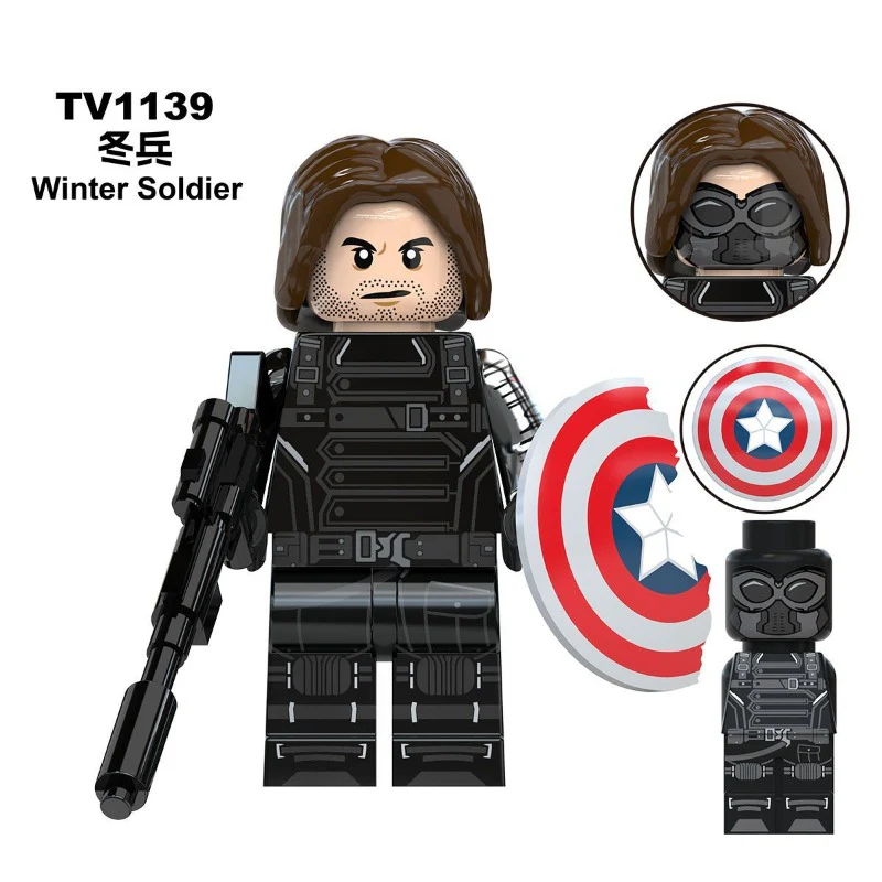 TV6216 TV6217 TV6218 New Captain America Hulk Hulk in the Superhero Series Minifigures - Image 11