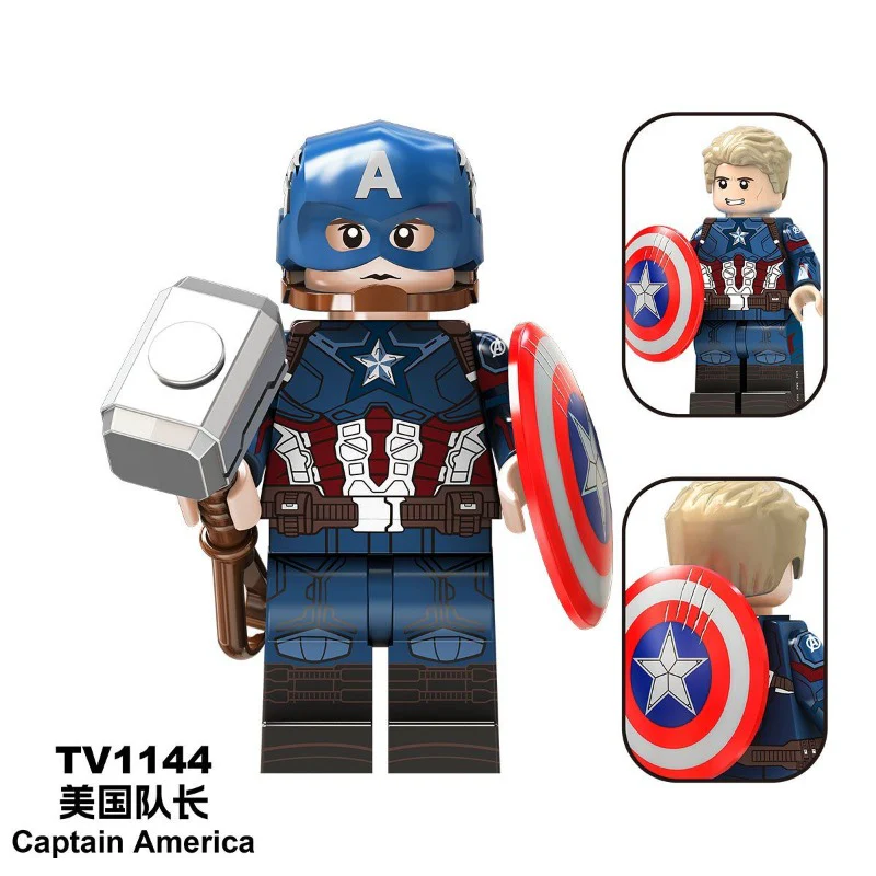 TV6216 TV6217 TV6218 New Captain America Hulk Hulk in the Superhero Series Minifigures - Image 16