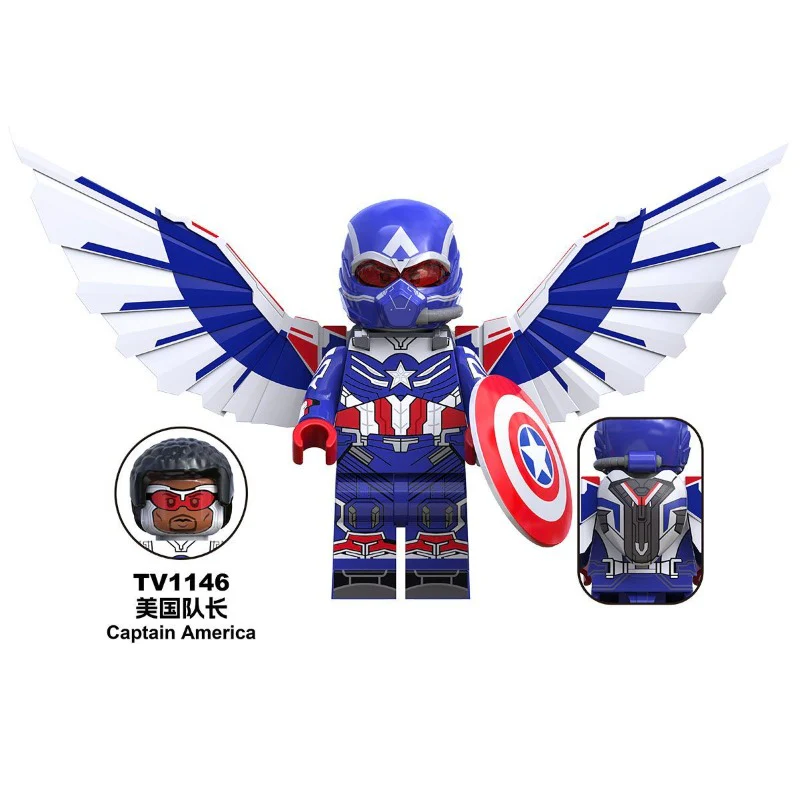 TV6216 TV6217 TV6218 New Captain America Hulk Hulk in the Superhero Series Minifigures - Image 18