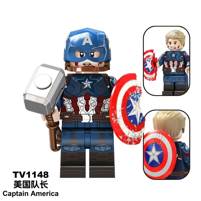 TV6216 TV6217 TV6218 New Captain America Hulk Hulk in the Superhero Series Minifigures - Image 20