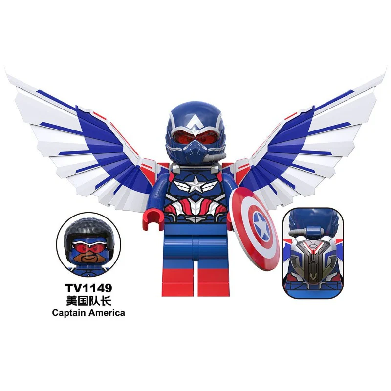TV6216 TV6217 TV6218 New Captain America Hulk Hulk in the Superhero Series Minifigures - Image 21