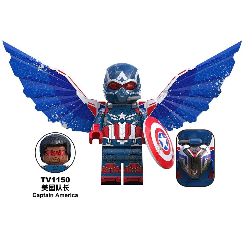 TV6216 TV6217 TV6218 New Captain America Hulk Hulk in the Superhero Series Minifigures - Image 22