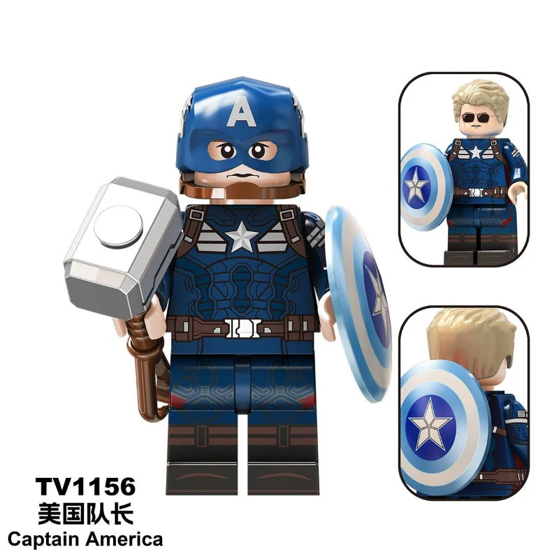 TV6216 TV6217 TV6218 New Captain America Hulk Hulk in the Superhero Series Minifigures - Image 28