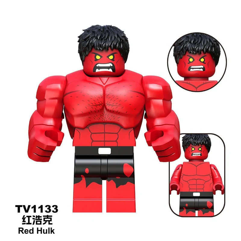 TV6216 TV6217 TV6218 New Captain America Hulk Hulk in the Superhero Series Minifigures - Image 5